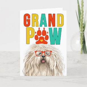 GranPAW Puli Hund Funny Grandparent Day Helgkort