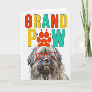 GranPAW Pyrenean Shepherd Funny Grandföräldrar Day Helgkort