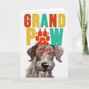 GranPAW Scottish Deerhound HUND Grandföräldrar Day Helgkort