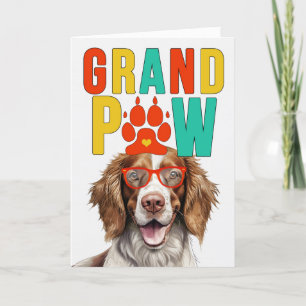 GranPAW Springer Spain Funny Grandföräldradagen Helgkort