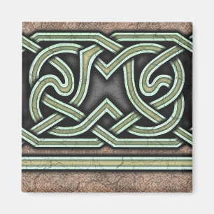 Gräns B, grön rak magnet
