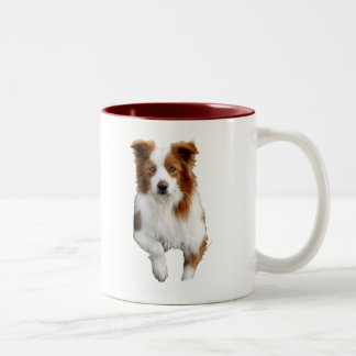gräns collie2 Två-Tonad mugg