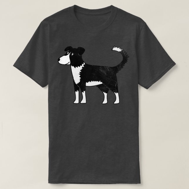 Gräns Collie 1 T Shirt (Design framsida)