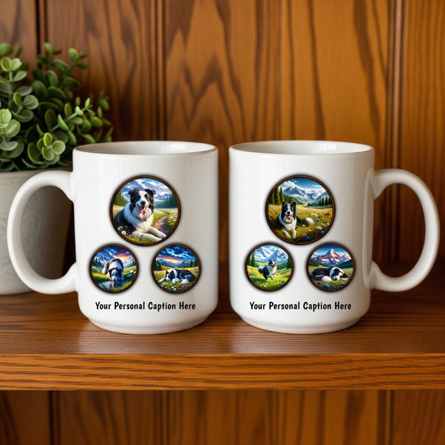 Gräns Collie 6-Image Coffee Mugg Design (Skapare uppladdad)