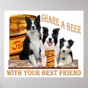 Gräns Collie A Beer Poster
