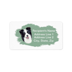 Gräns Collie Adressetiketter