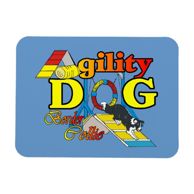 Gräns Collie Agiality Magnet (Horisontell)