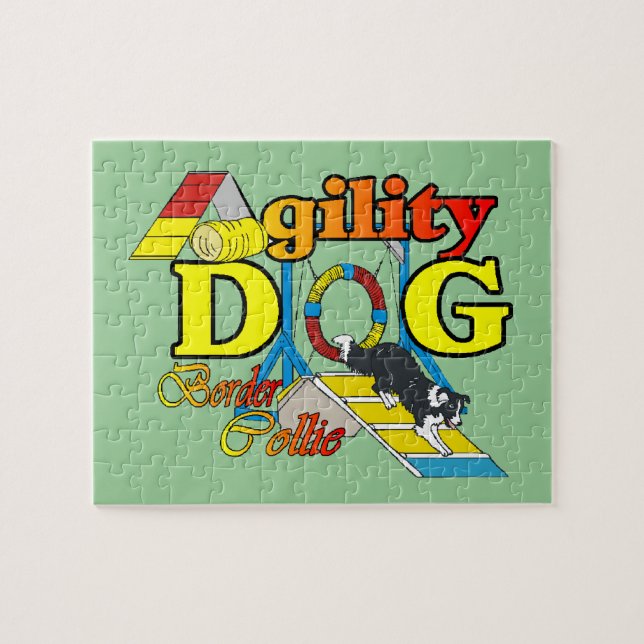 Gräns Collie Agiality Pussel (Horisontell)
