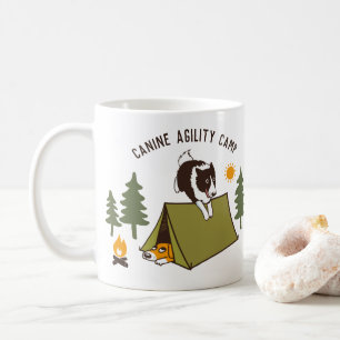 Gräns Collie Agility Hund Anpassningsbar Hund Teck Kaffemugg