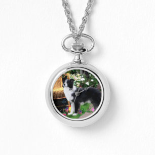 Gräns Collie Art Gifts Armbandsur