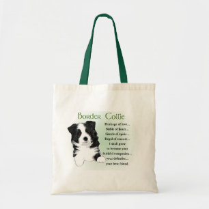 Gräns Collie Art Gifts Tygkasse