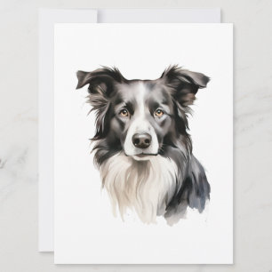 Gräns Collie art Gräns Collie print Gräns Colli Spara Datumet