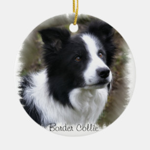 Gräns Collie Art Julgransprydnad Keramik