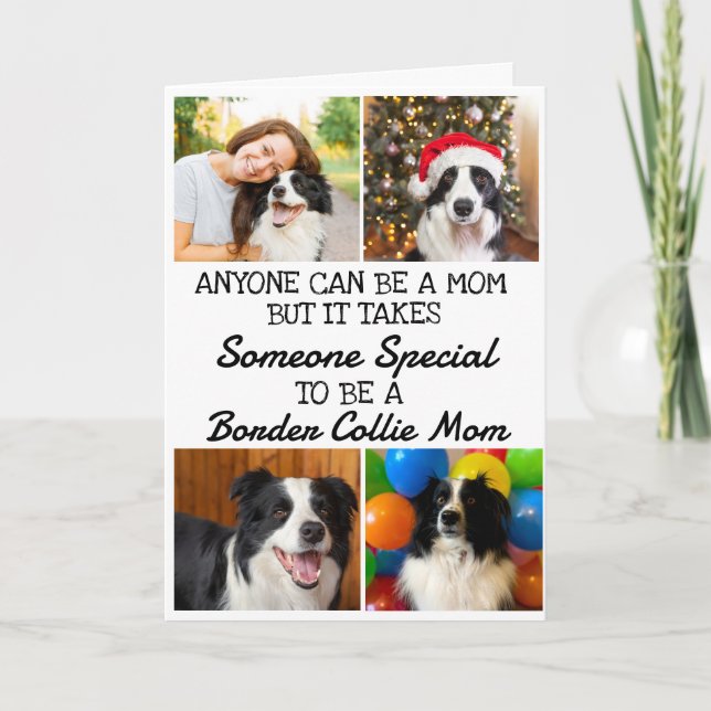 Gräns Collie.. Bästa Mamma-Mors dag-kort Tack Kort (Framsida)
