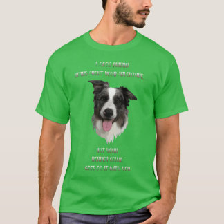Gräns Collie, bästa vän för familjen äventyr T Shirt