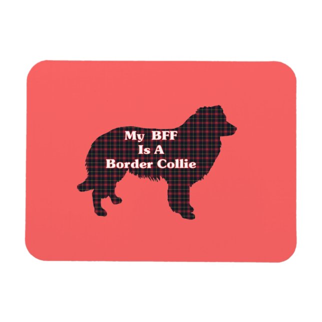 Gräns Collie BFF Magnet (Horisontell)