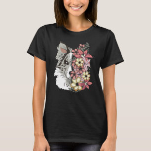 Gräns Collie Blue Merle with Flowers T Shirt