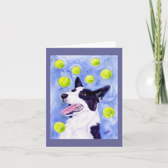 Gräns Collie Card - "Magpie's Guld" Kort (Framsida)