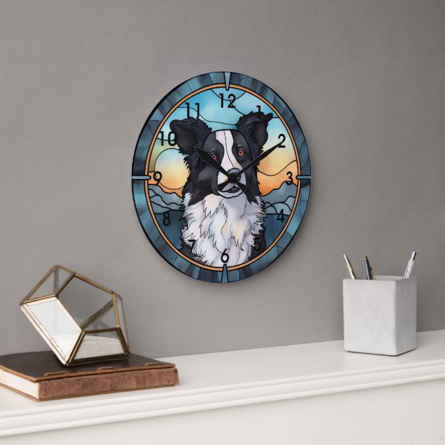 Gräns Collie Clock Stor Klocka (Kontor)