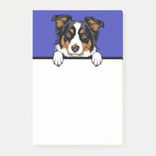 Gräns Collie Cute Samlare Puppy Hund älskare Gifts Post-it Block