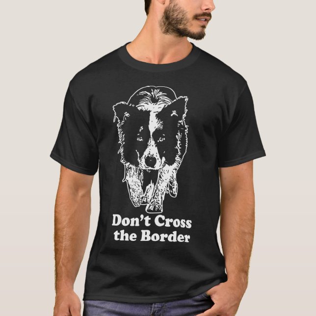 Gräns Collie-Dont Kor vid Gräns T Shirt (Framsida)