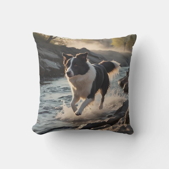 Gräns Collie Elegant Dekorativ kudde (Framsida)