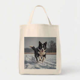 Gräns Collie Elegant Livsmedel Tote Bag Tygkasse