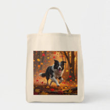 Gräns Collie Elegant Livsmedel Tote Bag
