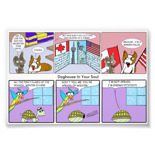 Gräns Collie/Energy Efficient Fototryck (Framsidan)