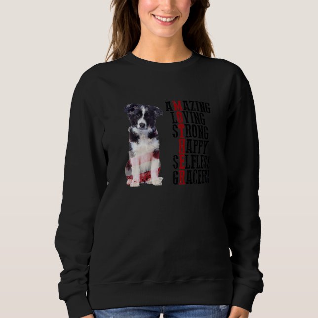 Gräns Collie Fantastisk Loving Strong Lycklig Self T Shirt (Framsida)