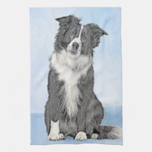 Gräns Collie-färgning - Cute Original-Hund Kökshandduk