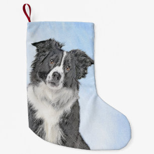 Gräns Collie-färgning - Cute Original-Hund Liten Julstrumpa