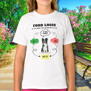 Gräns Collie Food Logic Personlig T Shirt