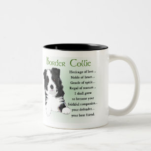 Gräns Collie-gåvor Två-Tonad Mugg