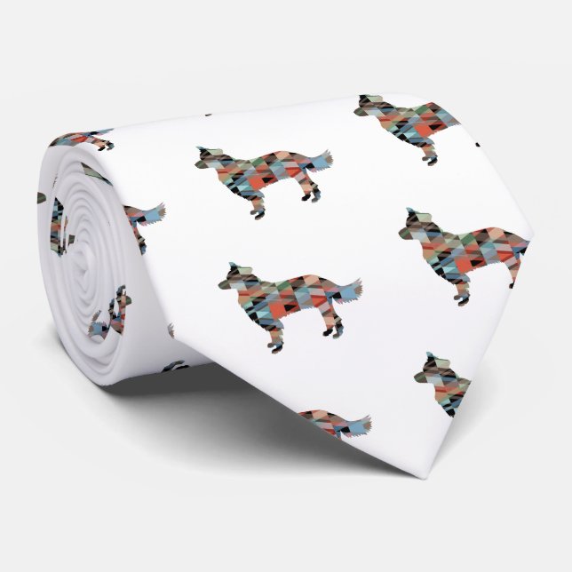 Gräns Collie Geometric Silhouette Play Slips (Rullad)
