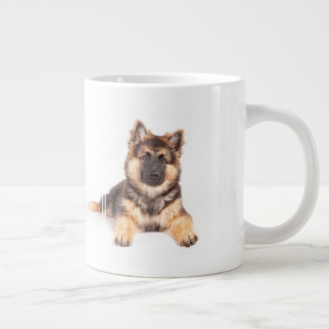 Gräns Collie German Shepherd Mix Jumbo Mugg (Höger)