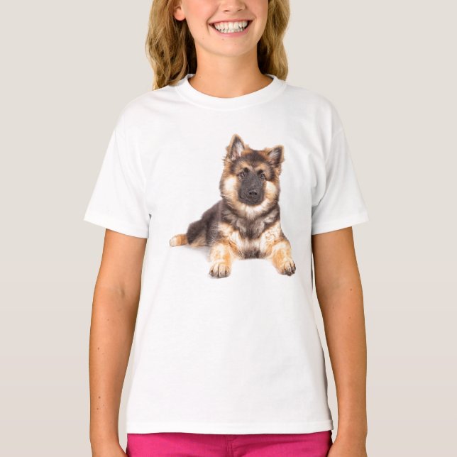 Gräns Collie German Shepherd Mix T Shirt (Framsida)