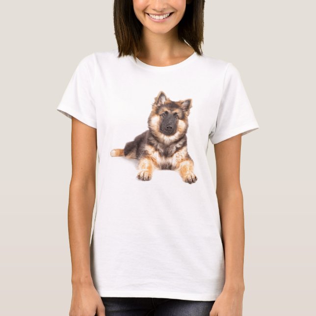 Gräns Collie German Shepherd Mix T Shirt (Framsida)