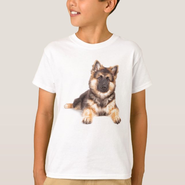 Gräns Collie German Shepherd Mix T Shirt (Framsida)