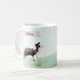 Gräns Collie-Grattisar på New Hund Kaffemugg