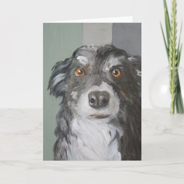 Gräns Collie Greeting Card Kort (Framsida)