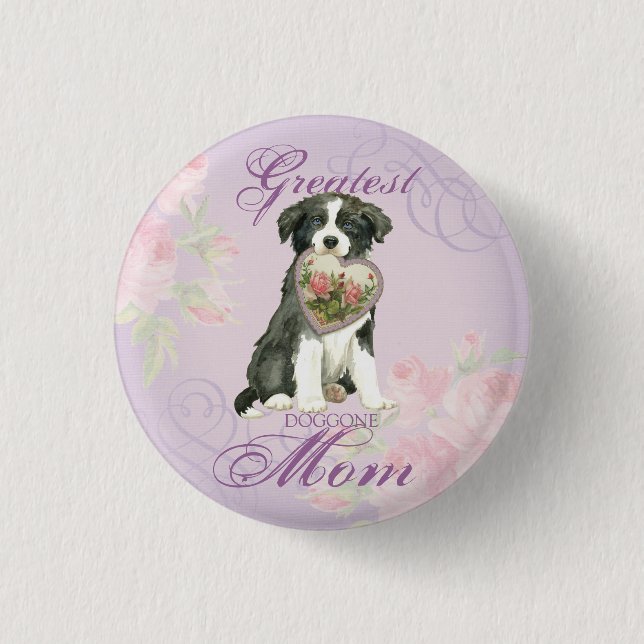 Gräns Collie Heart Mamma Knapp (Framsida)