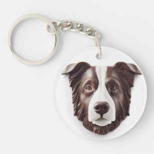 Gräns Collie Hund 3D Inspired
