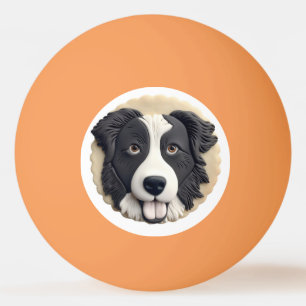 Gräns Collie Hund 3D Inspired Pingisboll