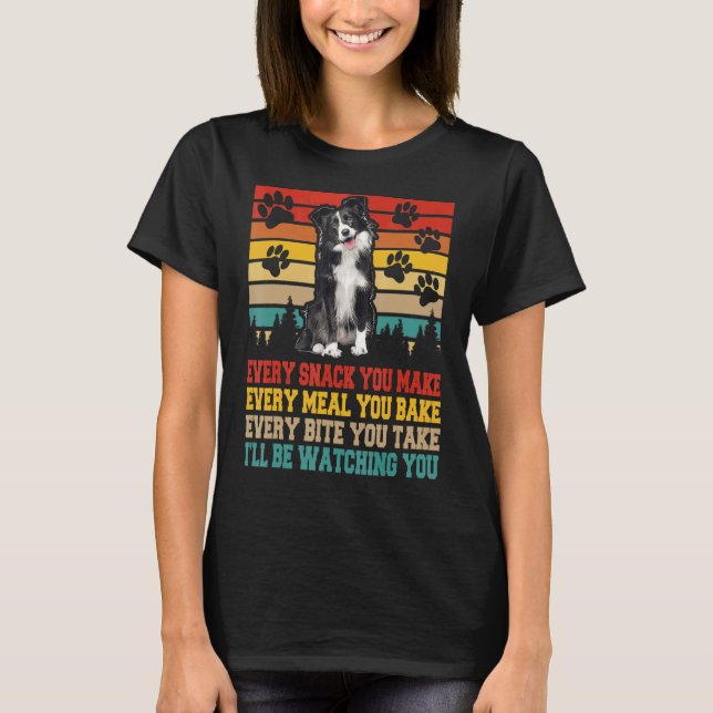 Gräns Collie Hund aktiviteter som matchar Hund T Shirt (Framsida)