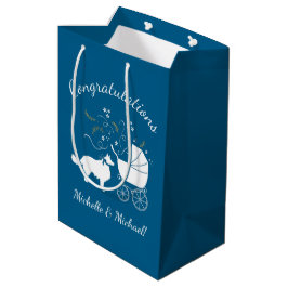 Gräns Collie Hund Baby Shower Puppy Blue Boy