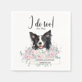 Gräns Collie Hund Cocktail Napkins Pappersservett