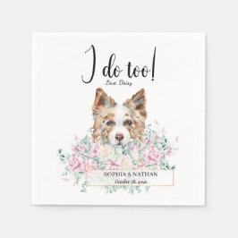Gräns Collie Hund Cocktail Napkins Pappersservett