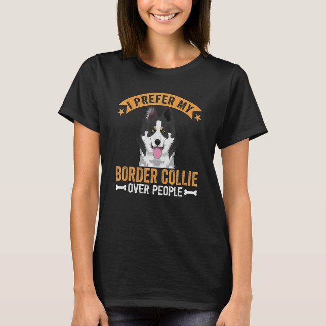 Gräns Collie Hund för Gräns Collie Owner 2 T Shirt (Framsida)