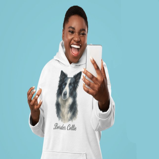Gräns Collie hund Hoodie (Skapare uppladdad)